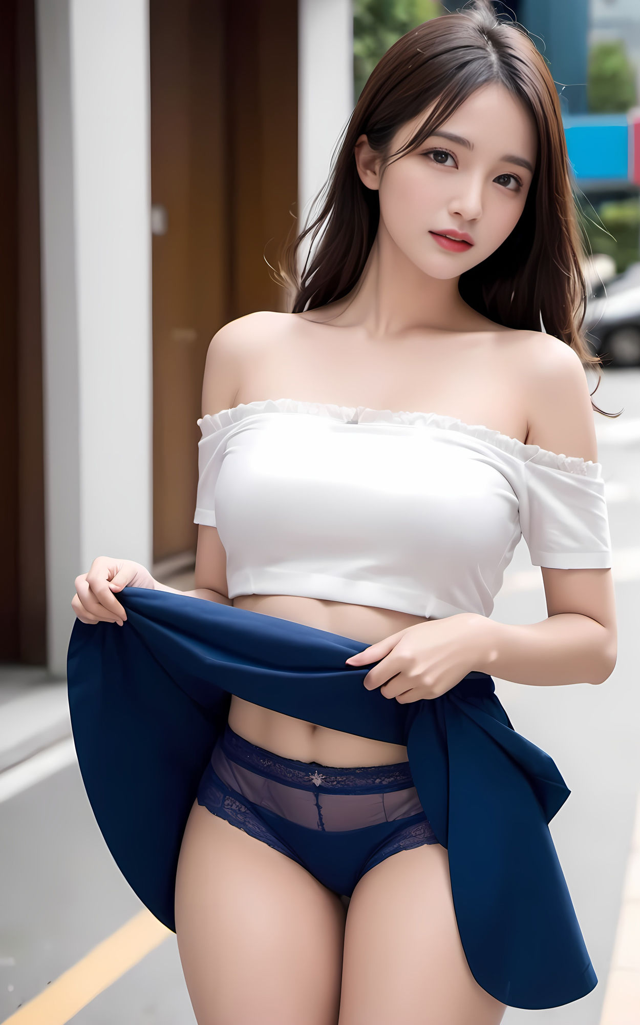 サンプル画像2:美肌美女のパンチラ Premium(華音 日和) [d_427247]