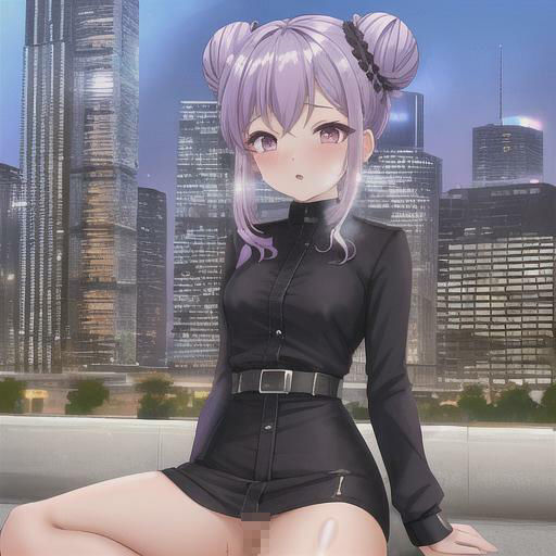 サンプル画像3:紫おだんごちゃんのどこでも露出！！(まんまんちん) [d_427313]