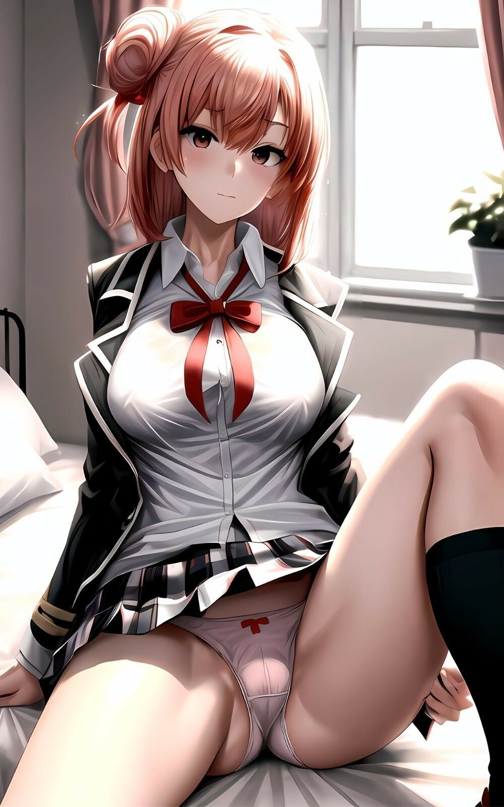 ピンク髪の女子校生とやりまくりのサンプル画像 6