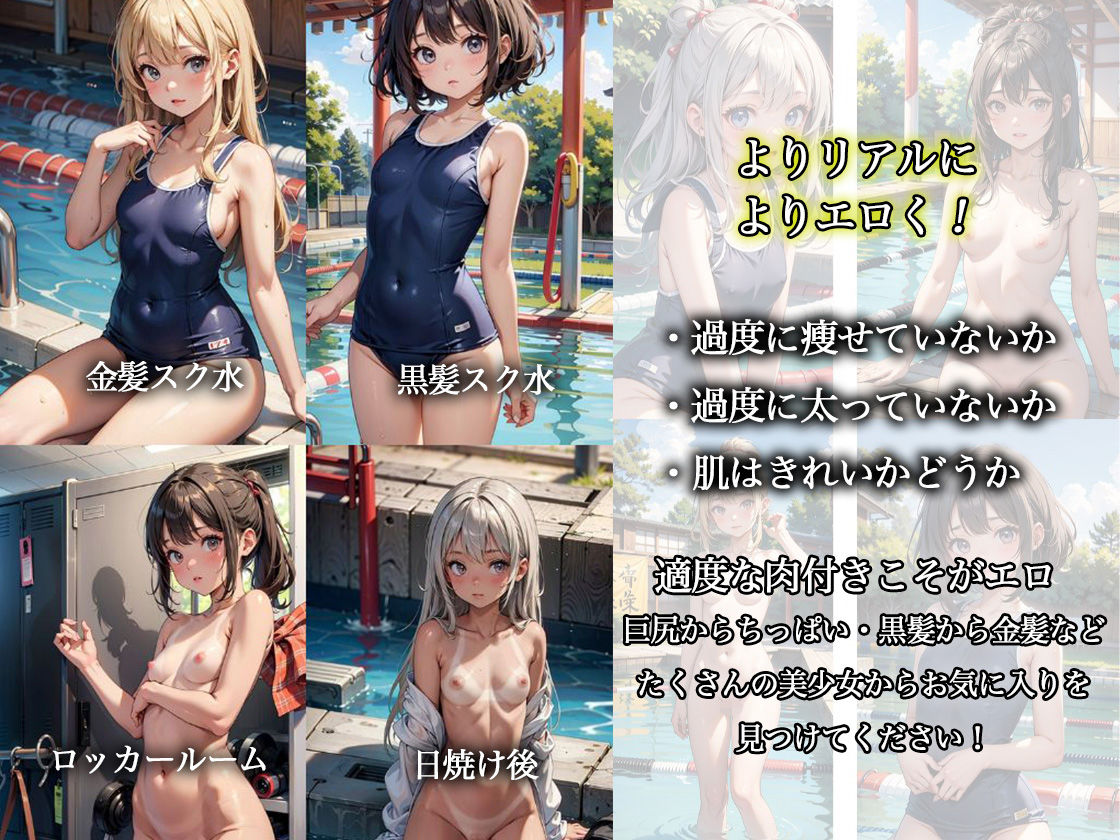 サンプル画像3:ちっぱい女子校生 スク水 闇撮影会(グッドラック) [d_427352]