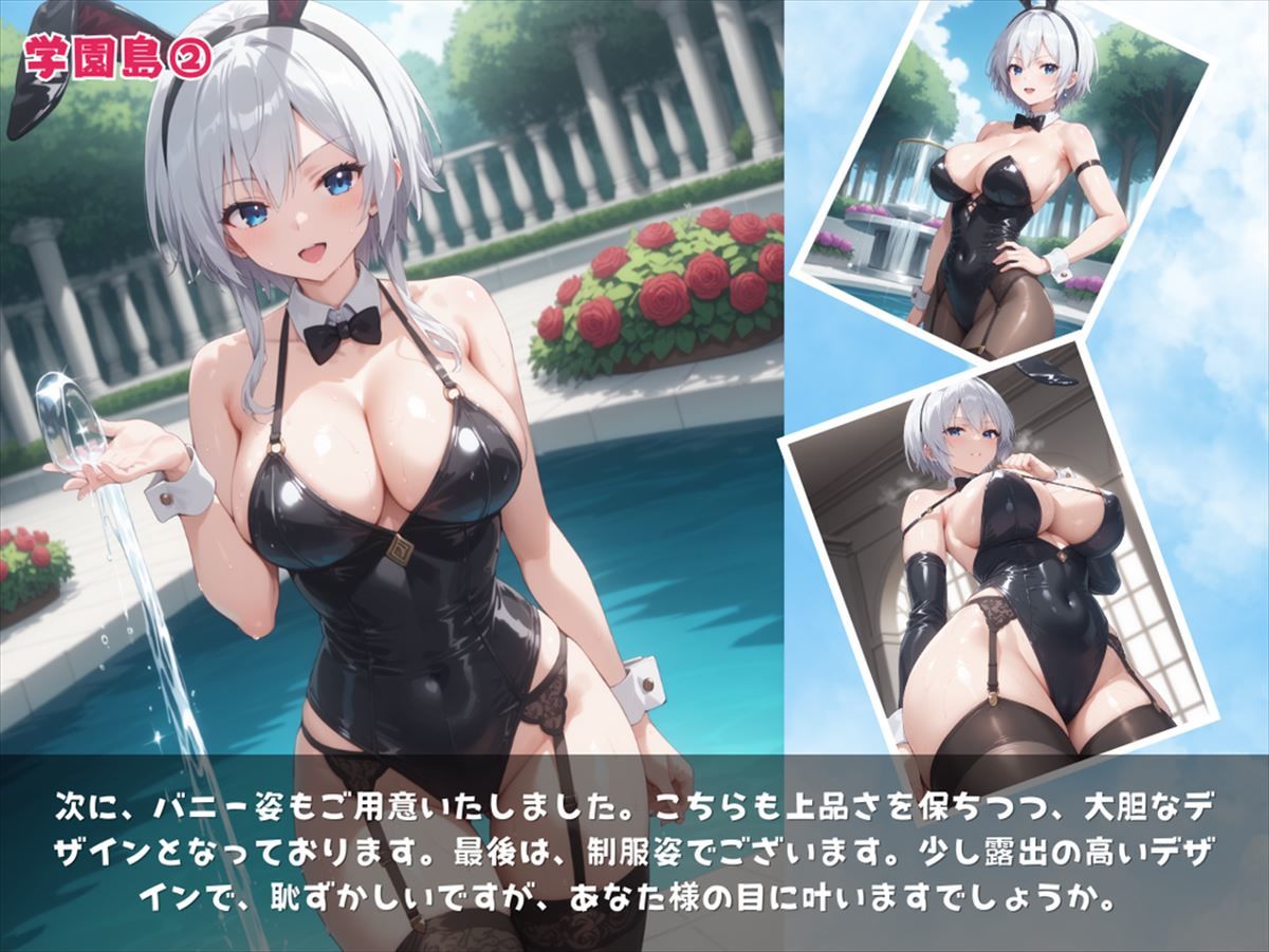 サンプル画像2:「偽りの学園島」― 知略と快楽の二重奏(絵空事組合) [d_427420]