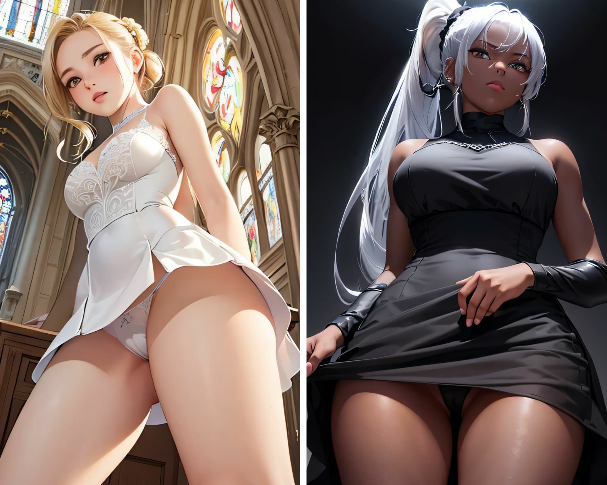 サンプル画像2:聖騎士と暗黒騎士 写真集(KOC) [d_427564]