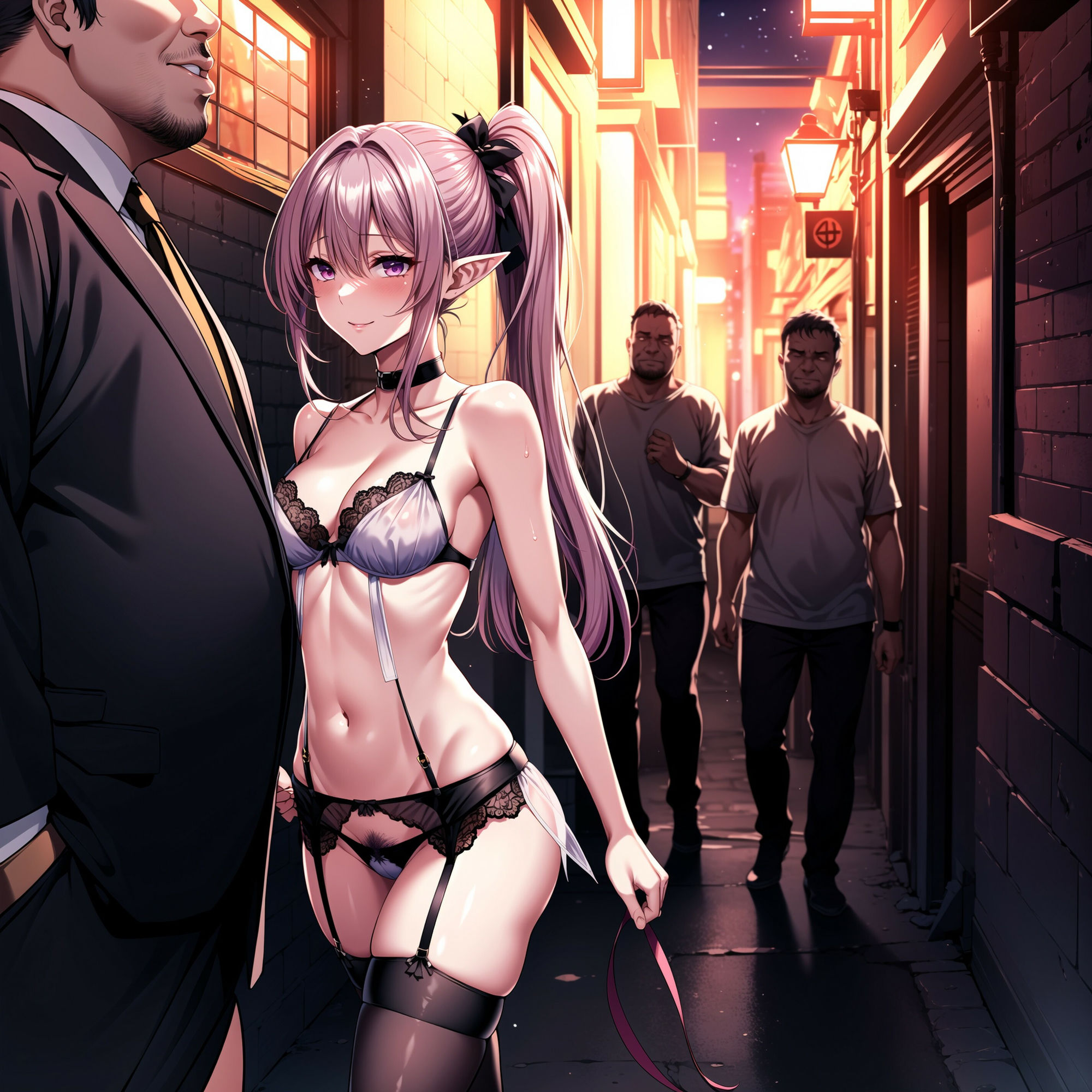 サンプル画像2:エルフの娼婦達の日常(ブービータン) [d_427753]