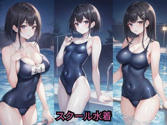 サンプル画像3:うちの学校の七不思議は変わっている。プールの幽霊編(AI結) [d_427837]