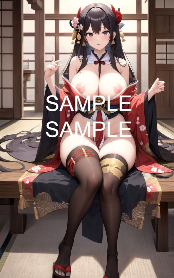 サンプル画像2:和服を着た美女イラスト集(ラテ) [d_427962]