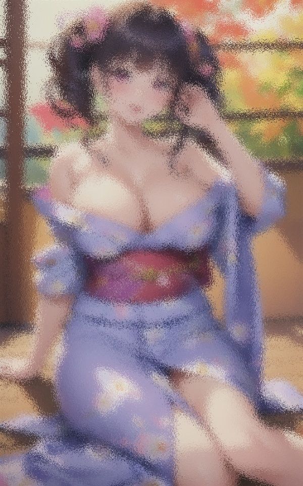 サンプル画像3:外で露出！？かわいい和服女子(Strawberry-PINK) [d_427983]