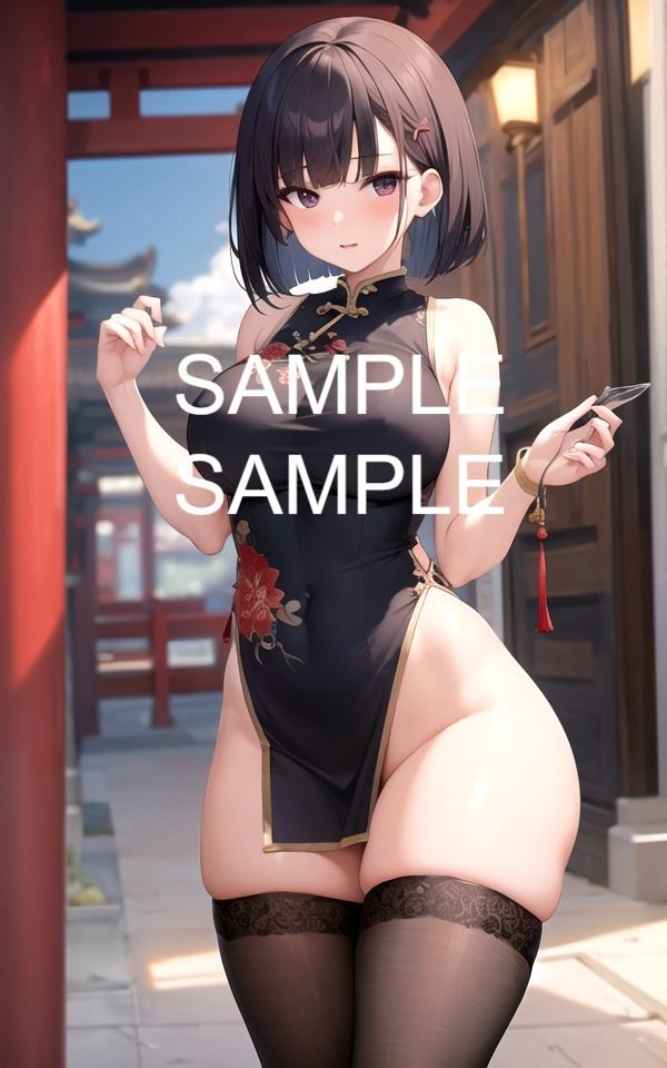 サンプル画像1:チャイナ服コスプレ美女イラスト集(ラテ) [d_427987]