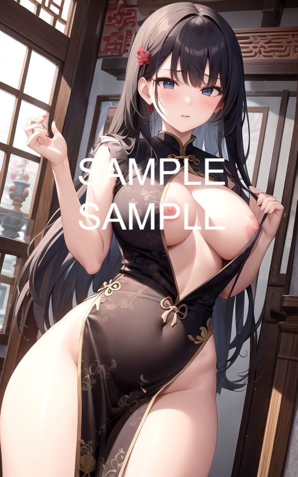 サンプル画像4:チャイナ服コスプレ美女イラスト集(ラテ) [d_427987]