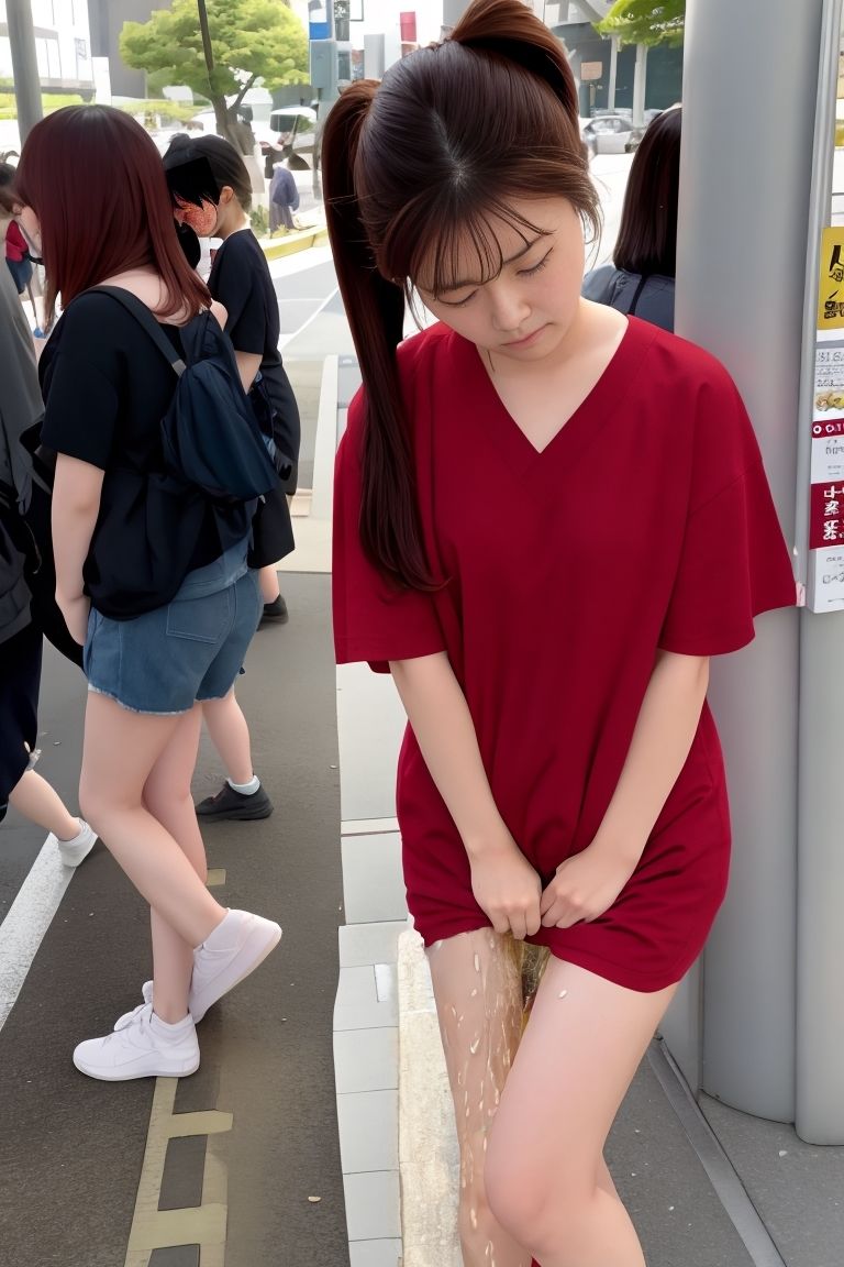 サンプル画像1:偶然見かけたおしっこ我慢/おもらし(P-AI planning) [d_428004]