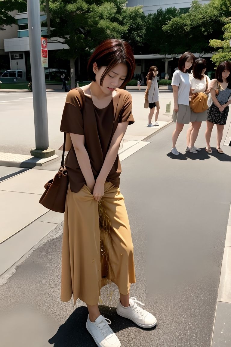 サンプル画像2:偶然見かけたおしっこ我慢/おもらし(P-AI planning) [d_428004]