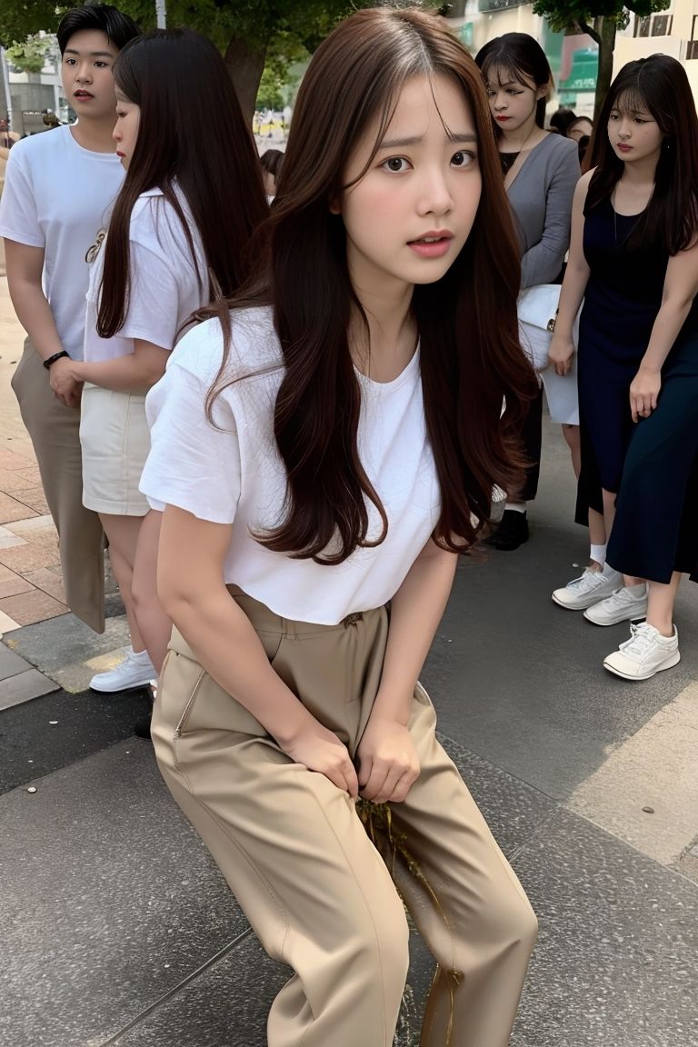 サンプル画像4:偶然見かけたおしっこ我慢/おもらし(P-AI planning) [d_428004]