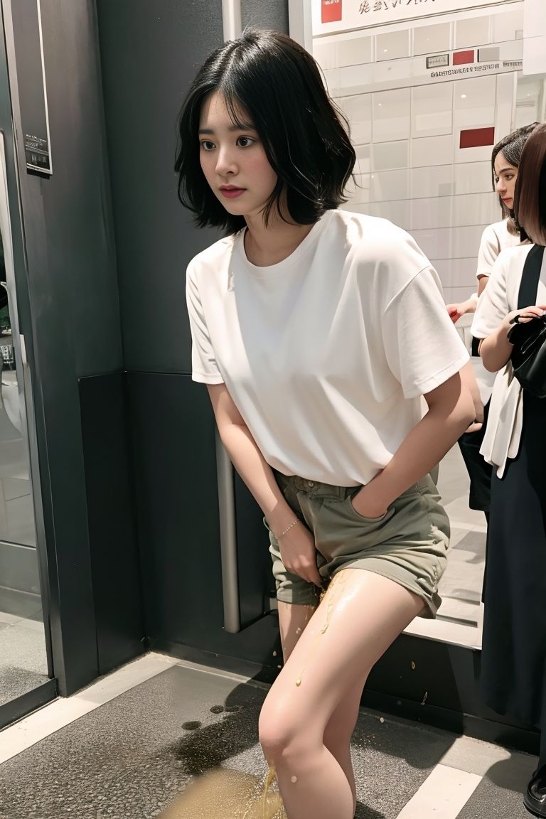 偶然見かけたおしっこ我慢/おもらしの画像7