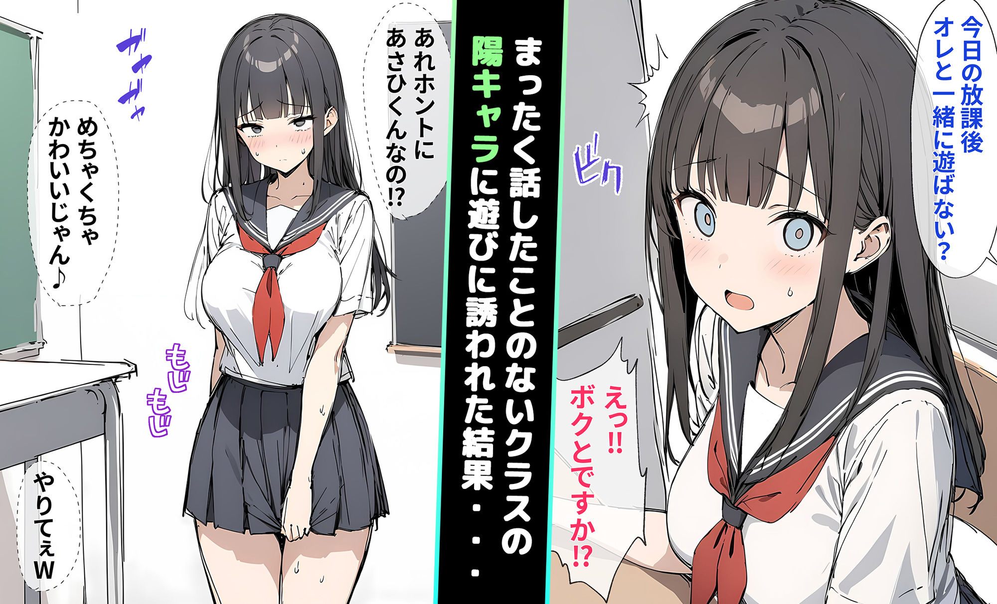 サンプル画像2:オンナノコになったら友達がいっぱいできました(晴天艦) [d_428013]