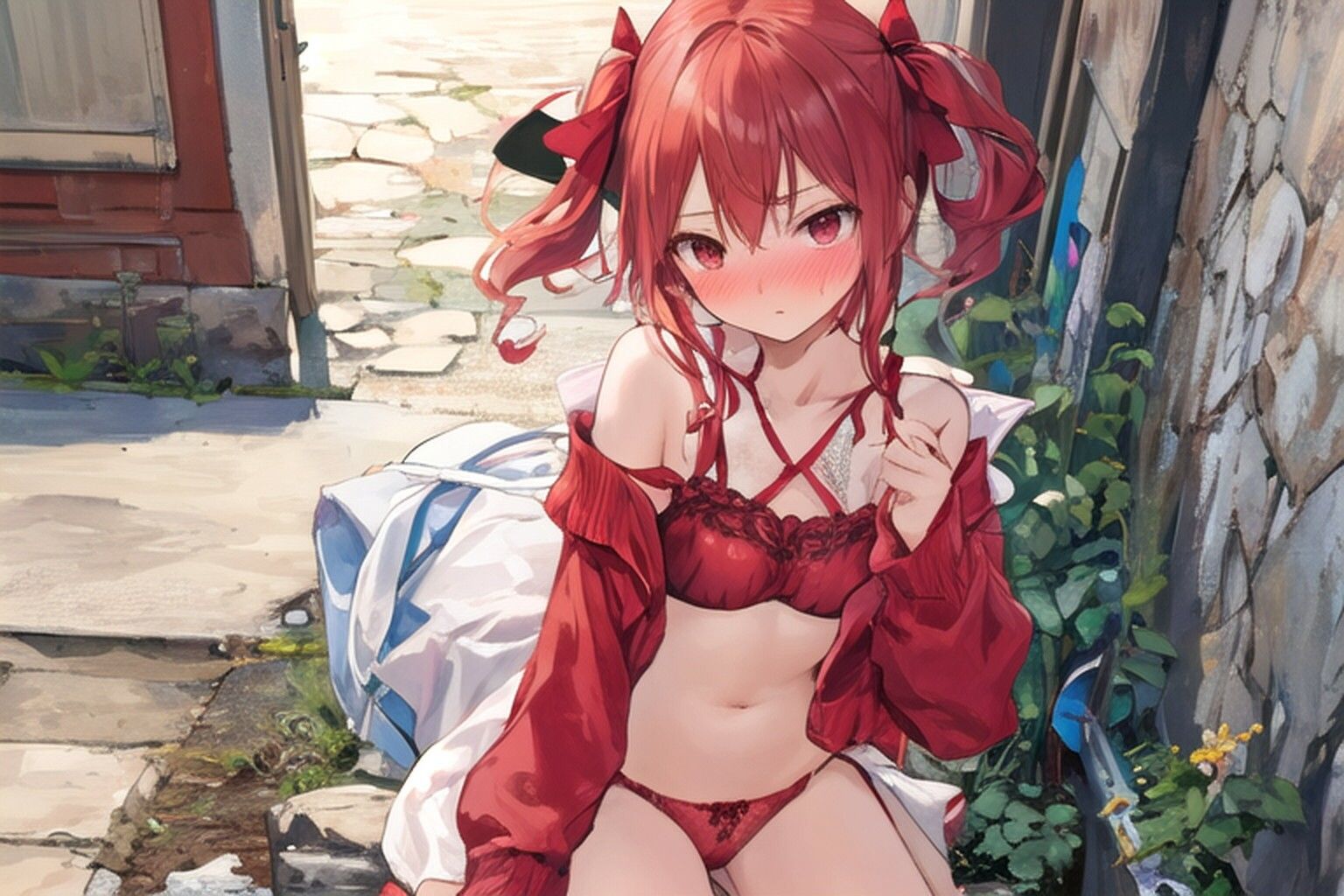 サンプル画像5:8月のパンツコレクション2、赤い下着(むにっとくれでぃ〜) [d_428023]