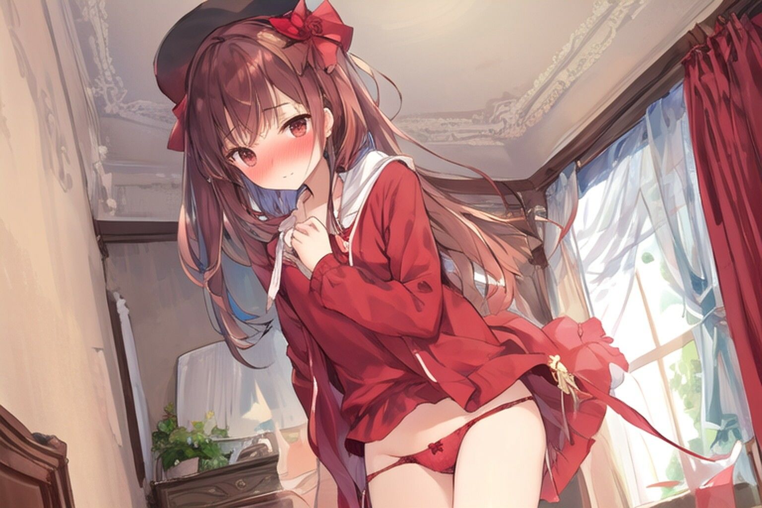 サンプル画像6:8月のパンツコレクション2、赤い下着(むにっとくれでぃ〜) [d_428023]