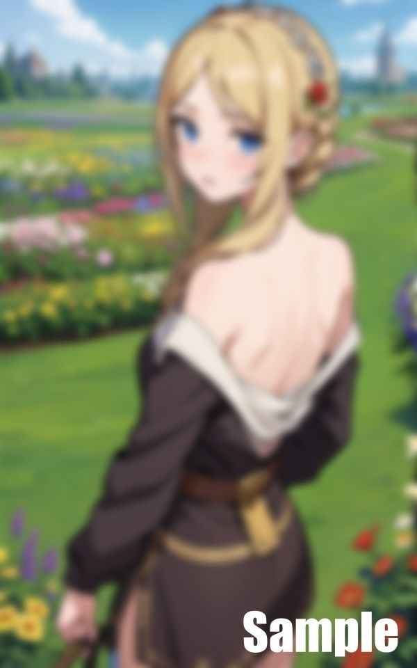 サンプル画像1:美少女と花畑を汚す(ぜっとん) [d_428033]