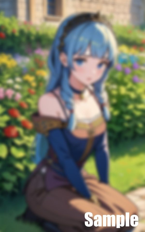 サンプル画像3:美少女と花畑を汚す(ぜっとん) [d_428033]