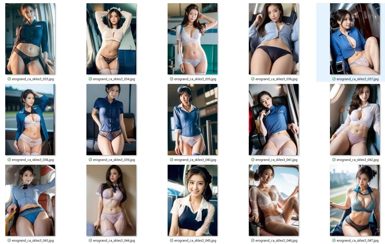 サンプル画像2:パンモロ特別フライト【第3弾】★エロス航空CA【脱スカ祭 】スカートレス・スペシャル便(エログランド) [d_428066]