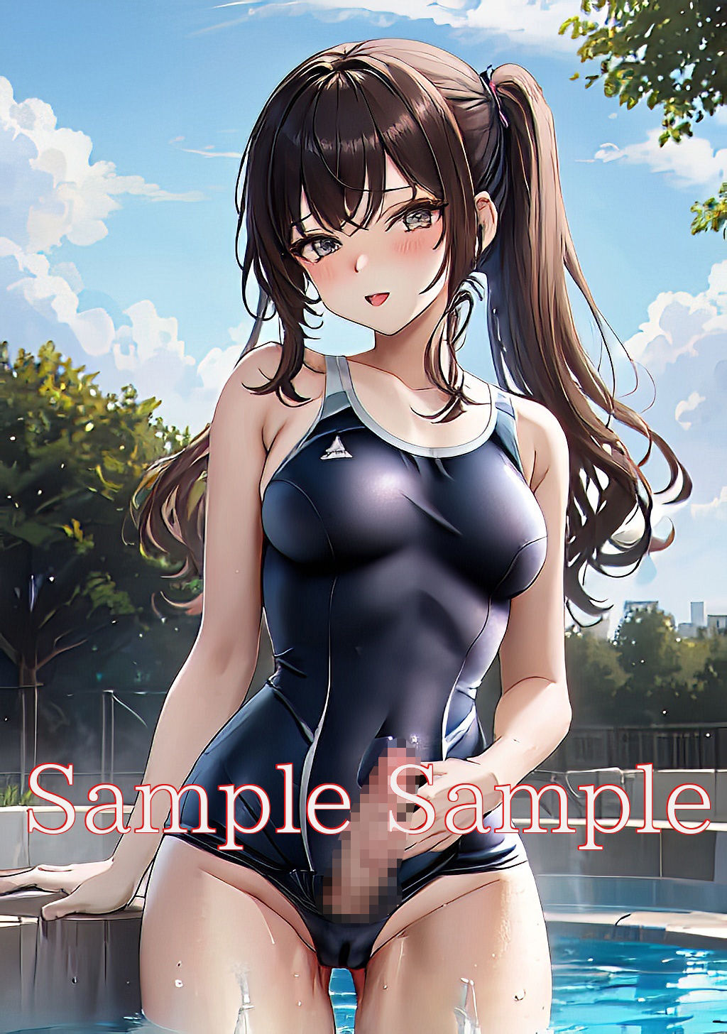 サンプル画像1:スク水ふたなり美少女(味噌ごぼう) [d_428071]