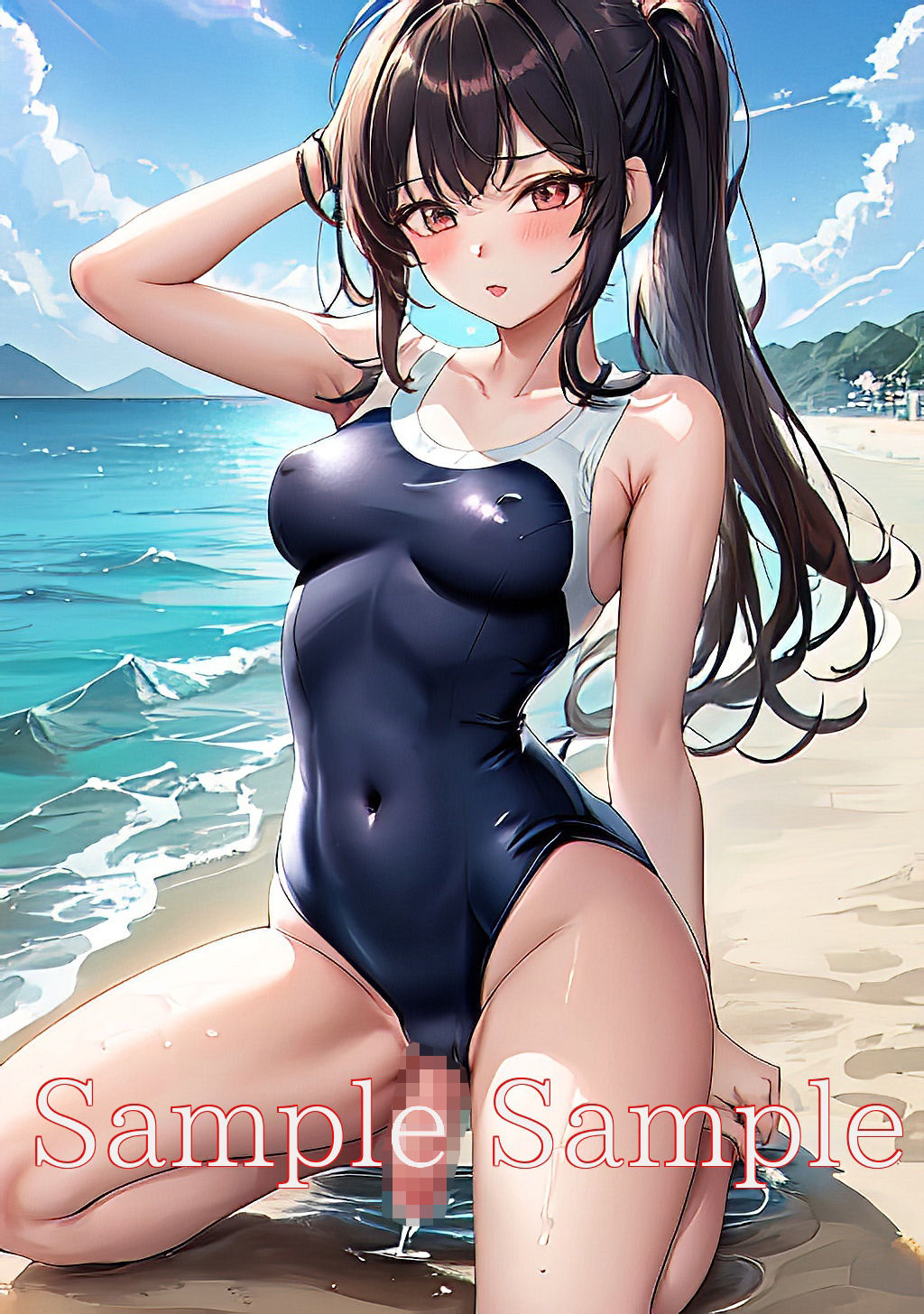 サンプル画像4:スク水ふたなり美少女(味噌ごぼう) [d_428071]