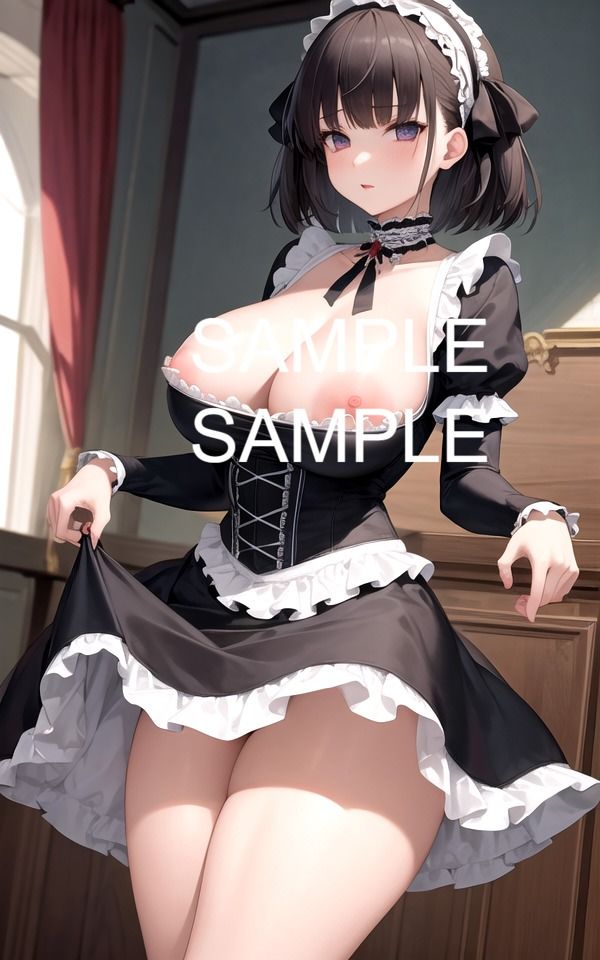 サンプル画像3:ゴスロリ着用の美女イラスト集(ラテ) [d_428076]