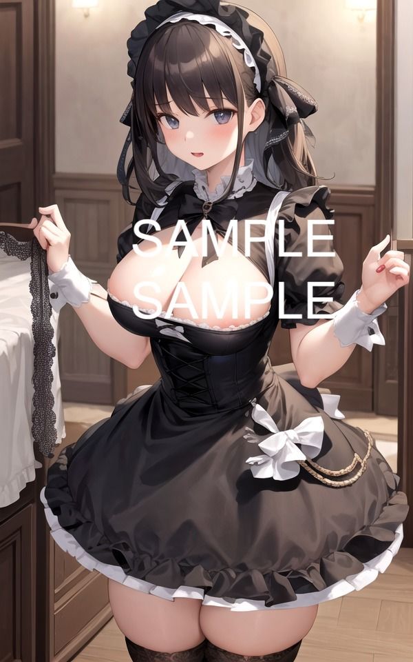 サンプル画像4:ゴスロリ着用の美女イラスト集(ラテ) [d_428076]