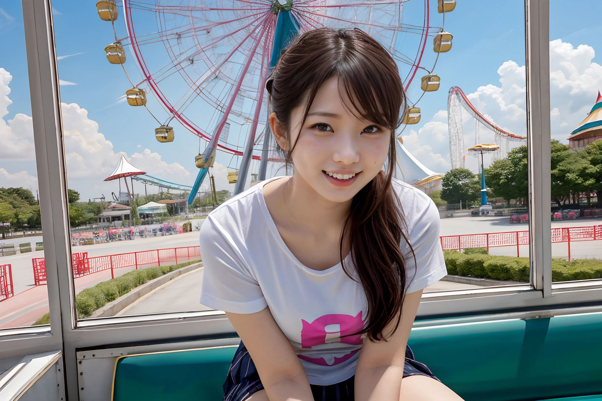 サンプル画像3:女子校生の彼女と遊園地デート(ほっとけーきみっくす) [d_428115]