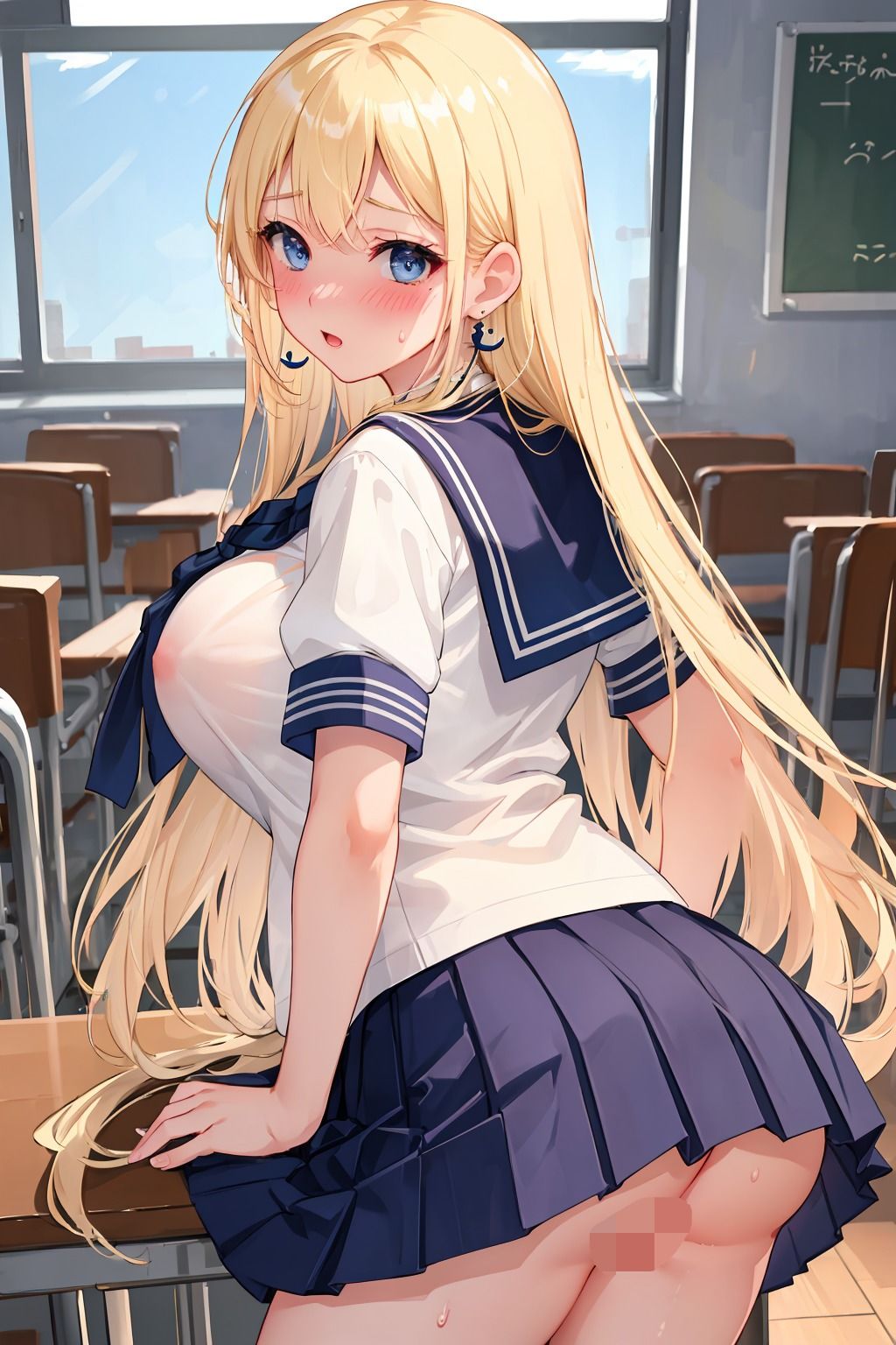 サンプル画像4:えちえちなセーラー服ギャルでシコってみませんか？？(えちえちむふふご) [d_428162]