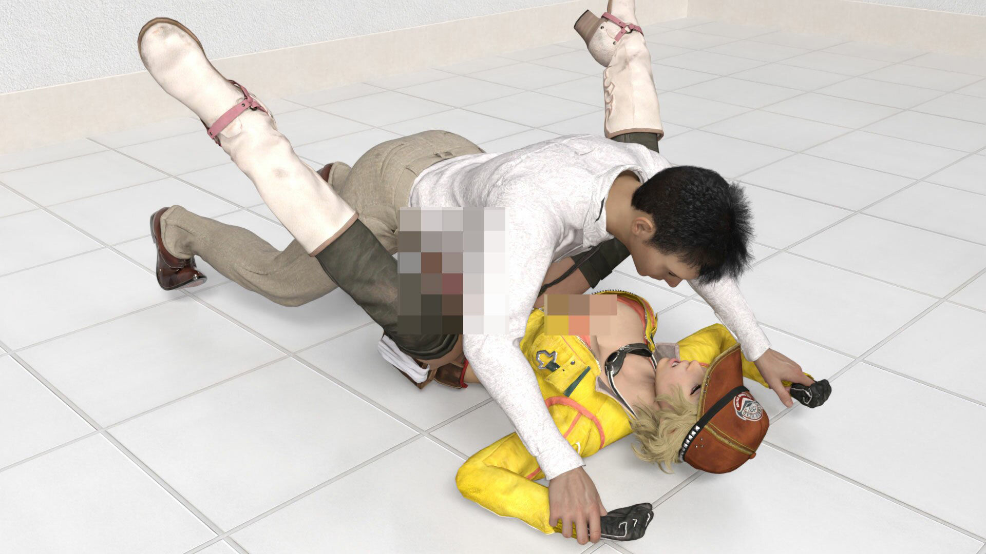 サンプル画像1:どこかで見たようなメカニック女性のコスプレSEX動画:メカニックエッチ-001(Ozone_Layer) [d_428259]