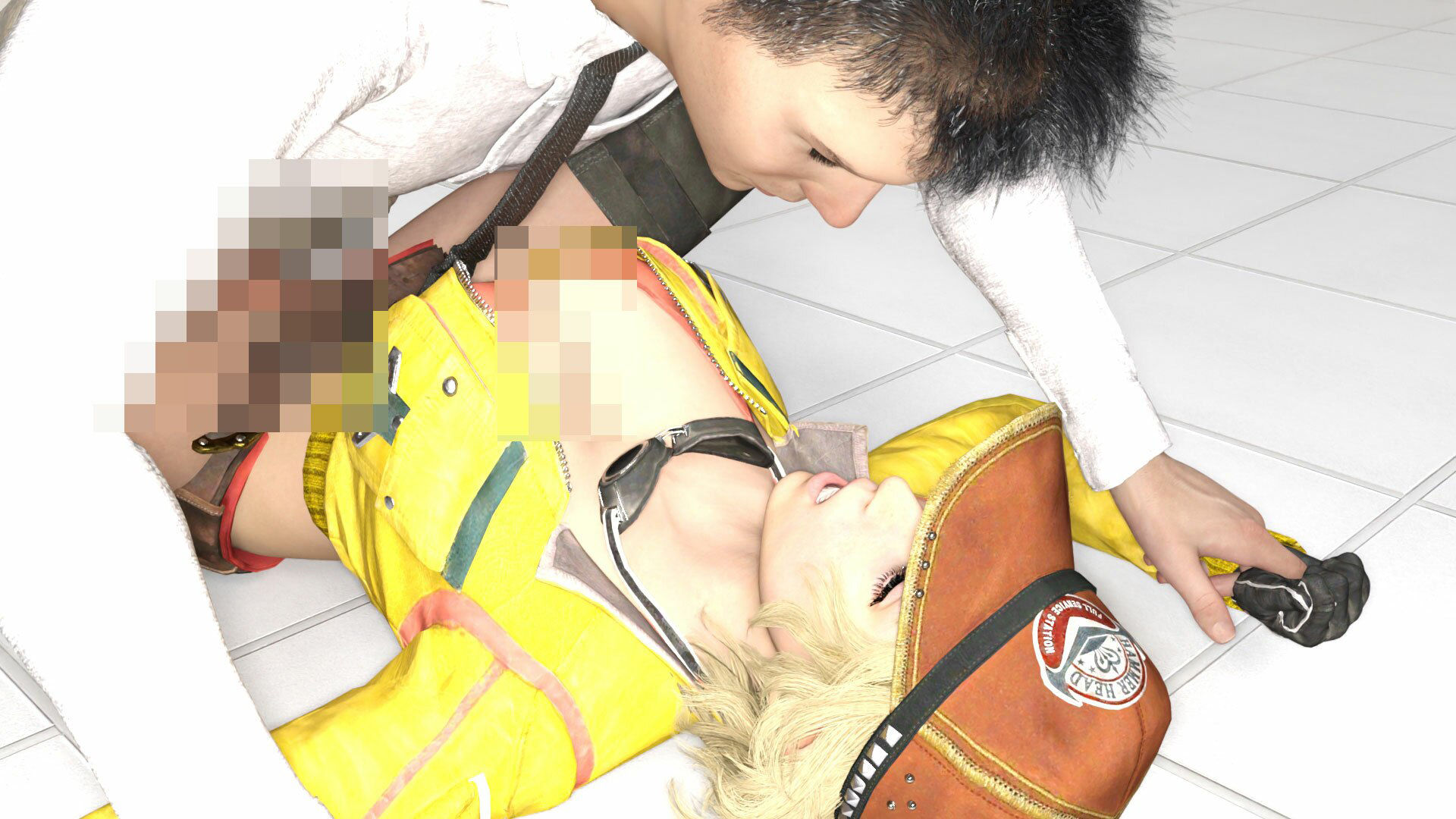 サンプル画像2:どこかで見たようなメカニック女性のコスプレSEX動画:メカニックエッチ-001(Ozone_Layer) [d_428259]