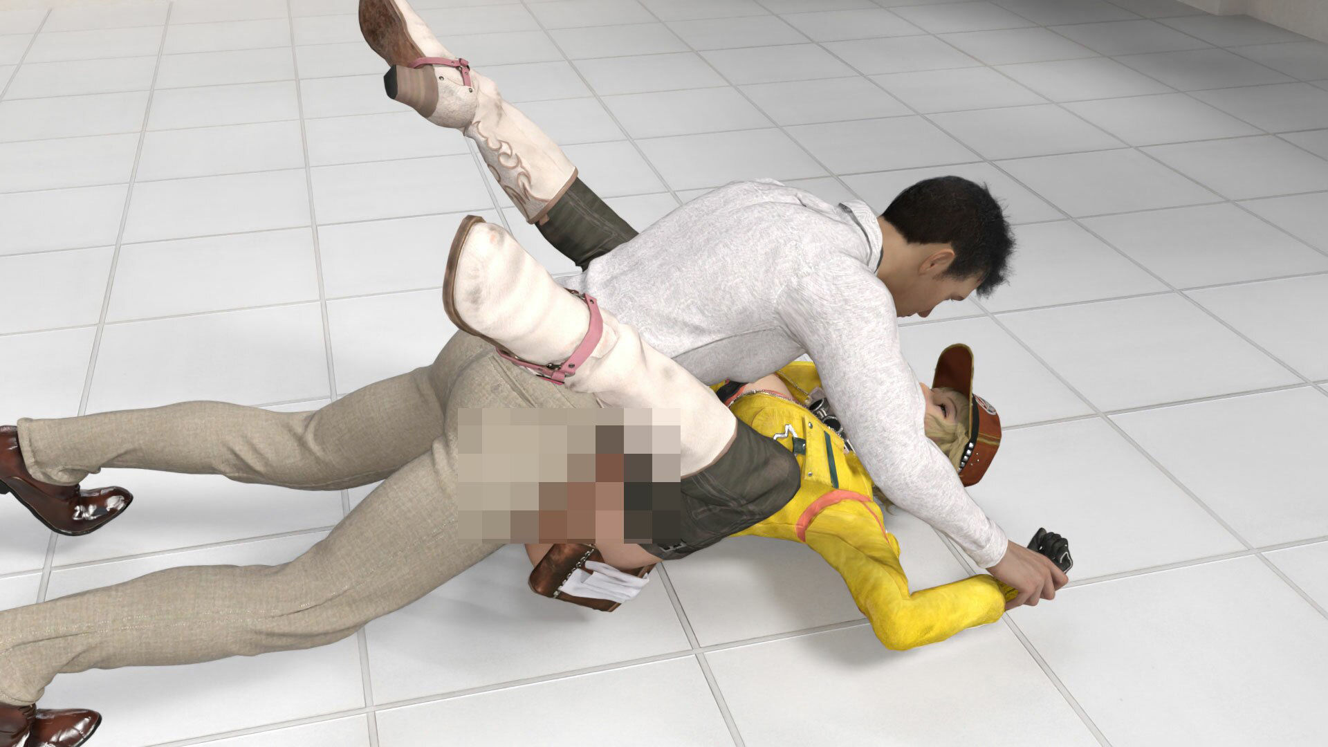 サンプル画像3:どこかで見たようなメカニック女性のコスプレSEX動画:メカニックエッチ-001(Ozone_Layer) [d_428259]