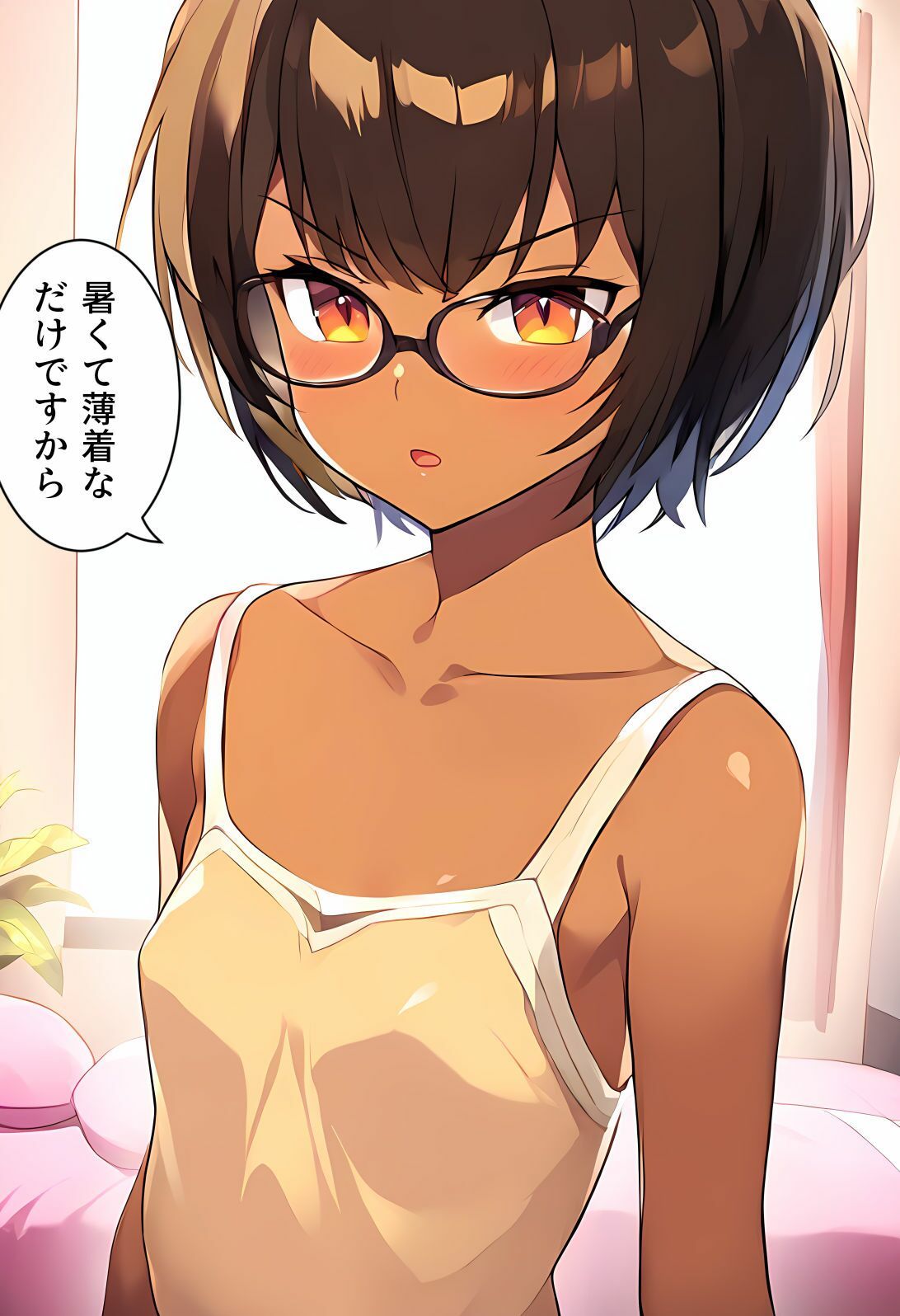 サンプル画像5:居残り補習で居残りエッチ(褐色眼鏡工房) [d_428296]