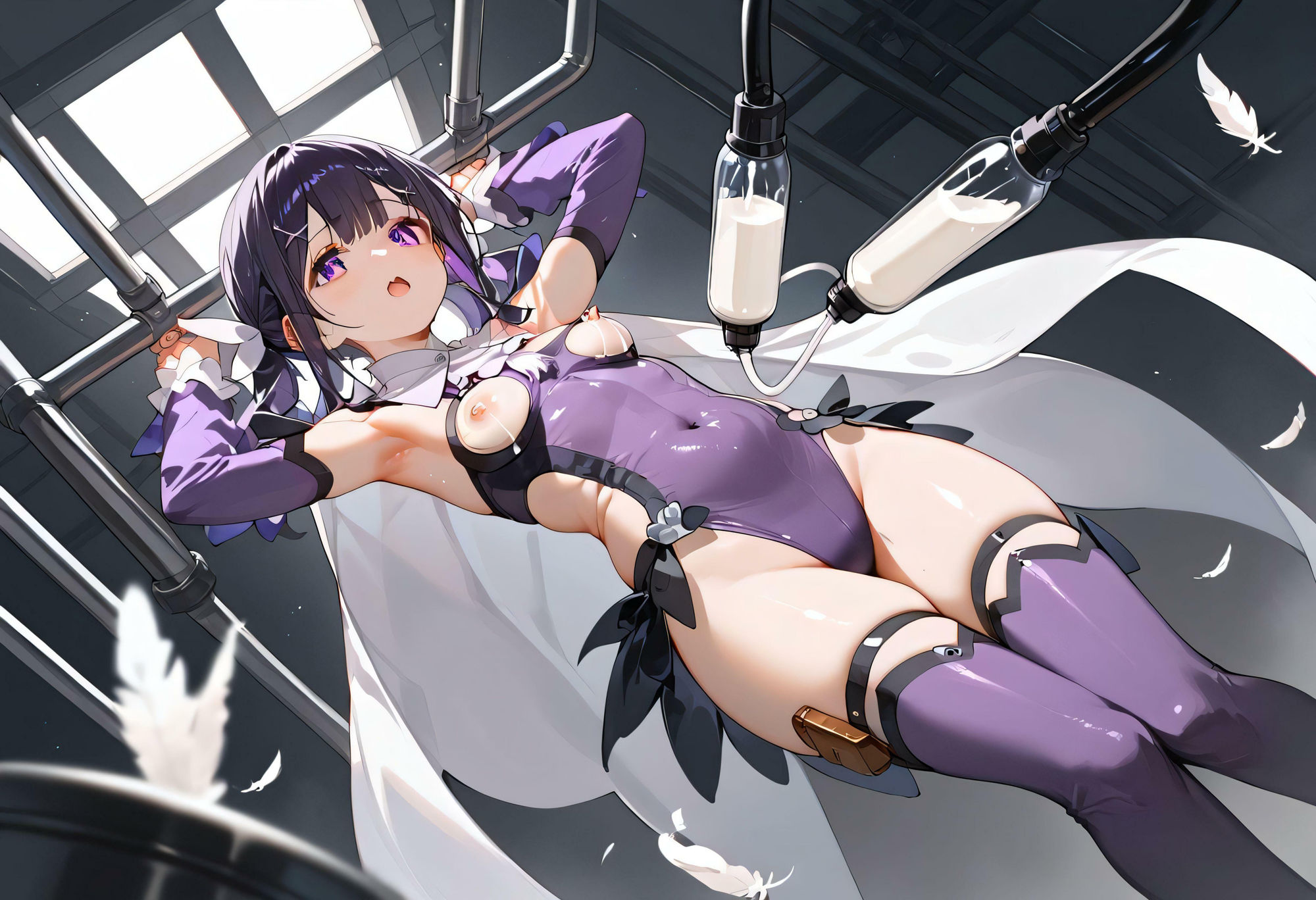 サンプル画像2:楽しい搾乳をもう一度(星明かり) [d_428376]