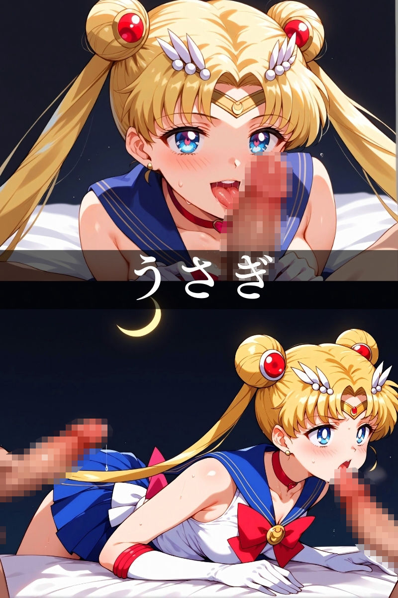 サンプル画像1:【4K】口淫女戦士 セーラー◯ーン(クラブAIアニメ) [d_428408]