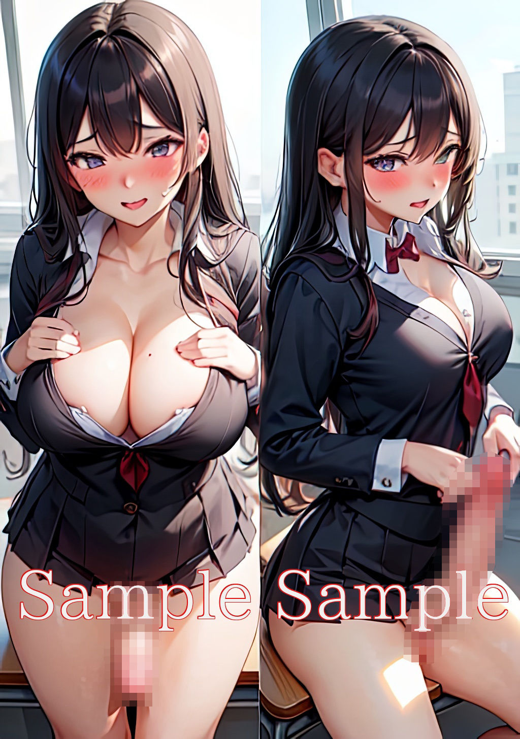 サンプル画像1:制服ふたなり美少女(味噌ごぼう) [d_428449]