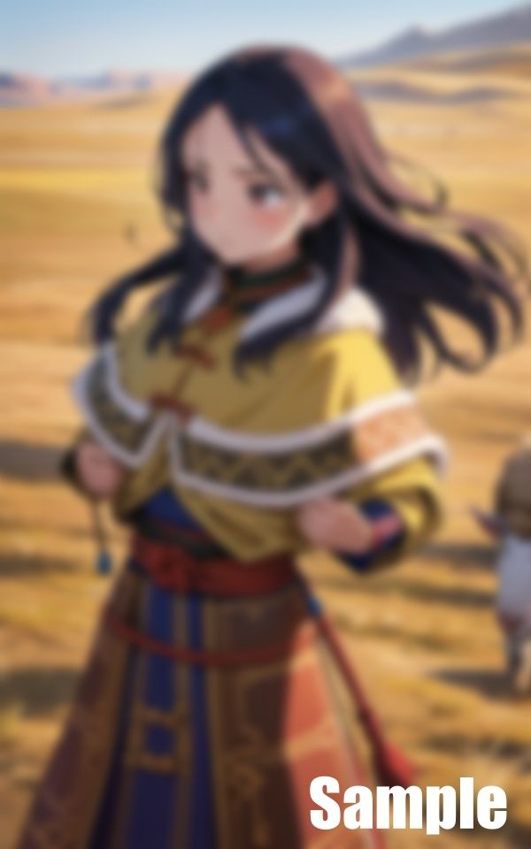 サンプル画像2:遊牧民との交流(じょうすけ) [d_428502]