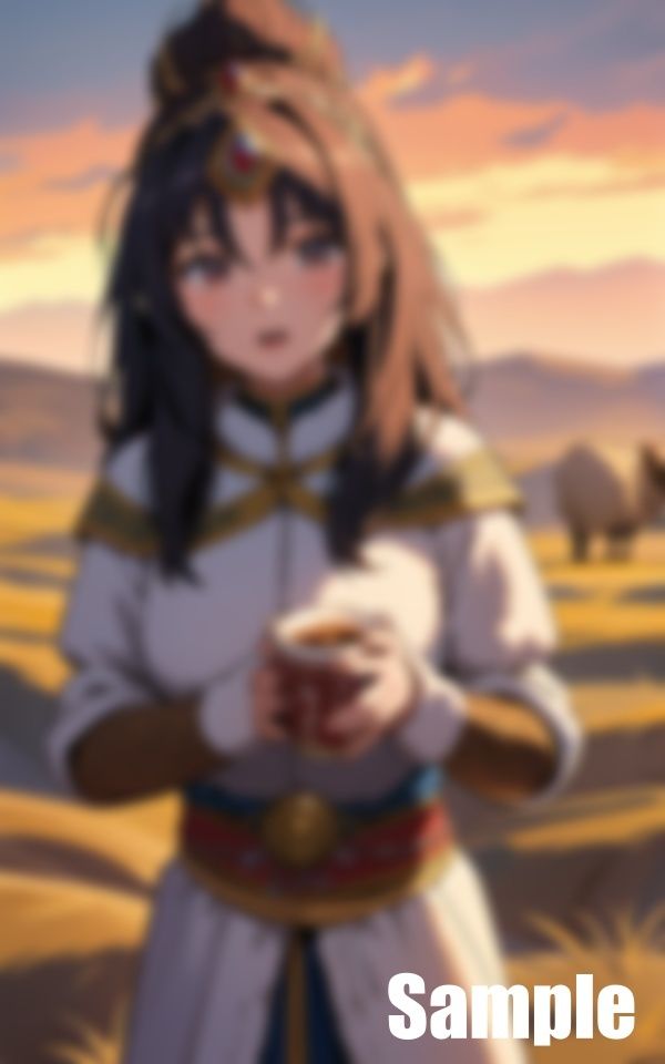 サンプル画像3:遊牧民との交流(じょうすけ) [d_428502]