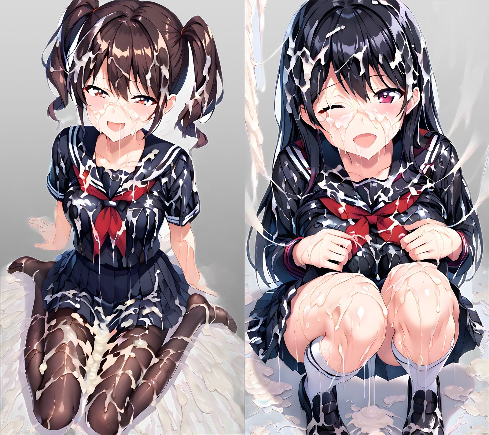 サンプル画像6:セーラー服ぶっかけCG集(すとりんぐ) [d_428511]