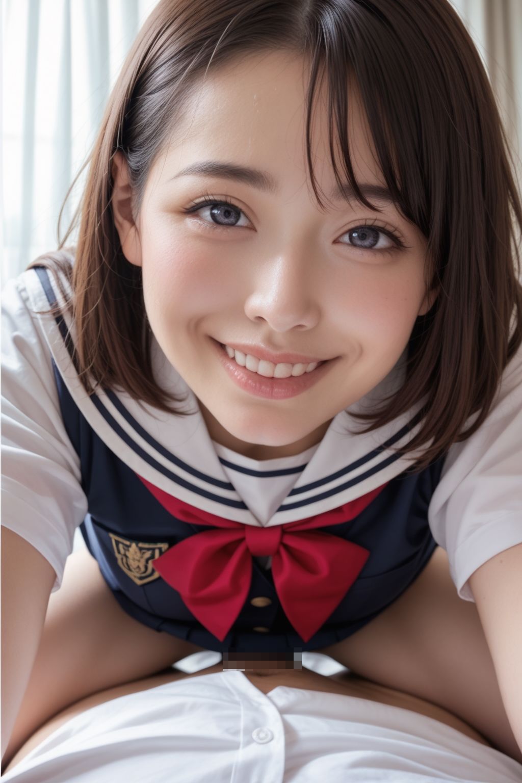 サンプル画像2:制服淫乱美女のイキ顔大解放(イザナミ) [d_428722]