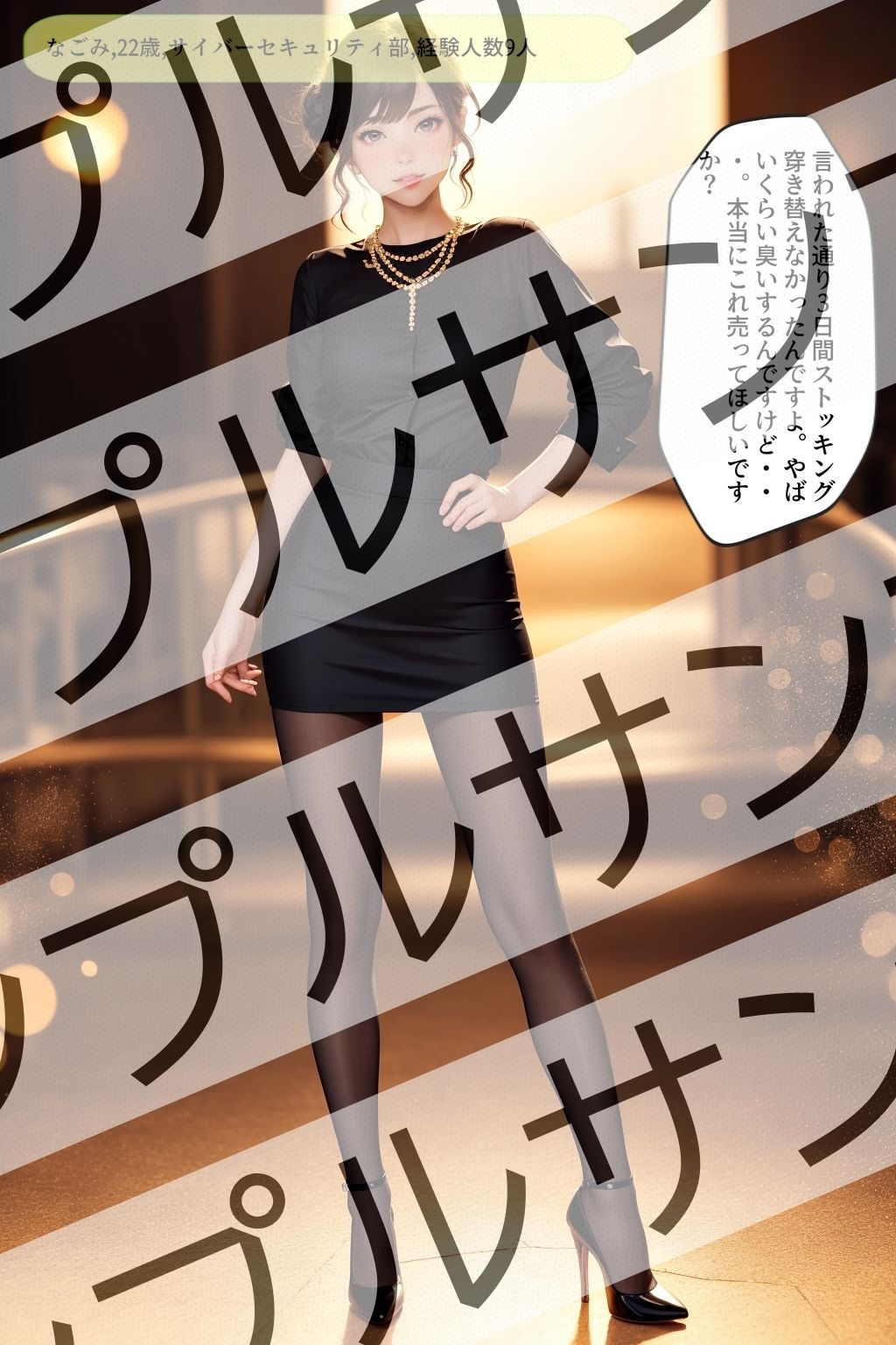 サンプル画像1:職場の新人OLの黒ストッキングとパンプスがエロすぎる件 vol.2(あらぶるま18＋（二次元）) [d_428723]