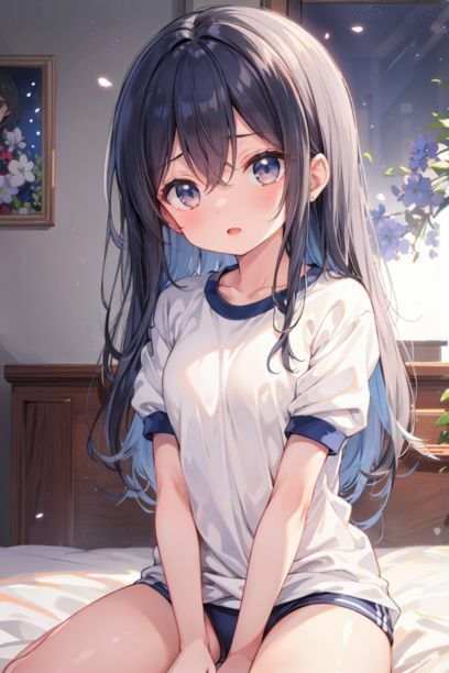 サンプル画像3:体操服ブルマの黒髪ちゃんに中出し(とらいあどら) [d_428769]