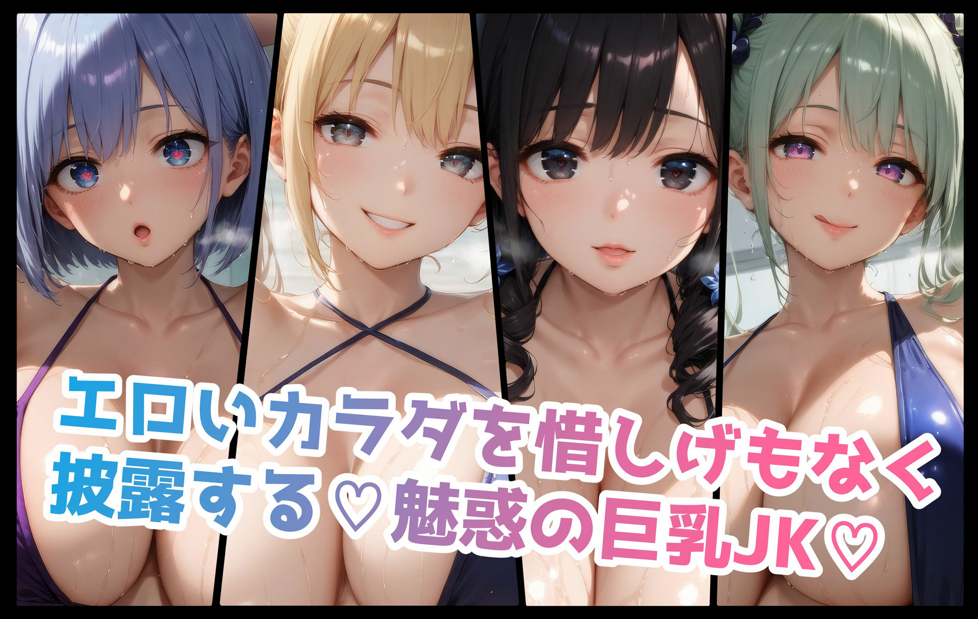 サンプル画像3:巨乳JK学園サマーバケーション！ 〜グラビア編〜(むらた屋) [d_428828]