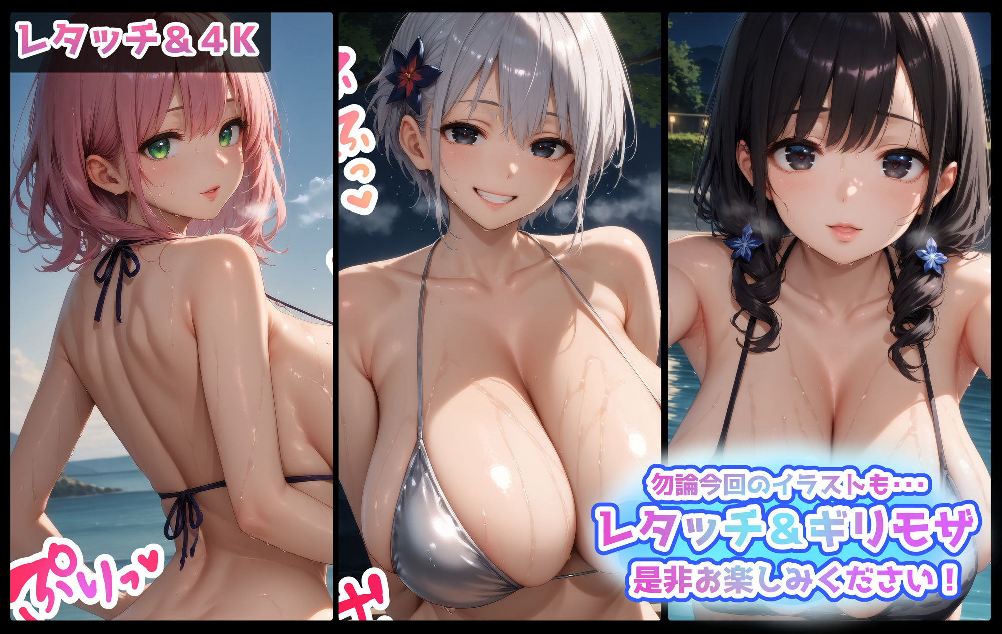 サンプル画像5:巨乳JK学園サマーバケーション！ 〜グラビア編〜(むらた屋) [d_428828]