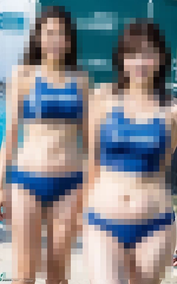 サンプル画像4:パートで働いているレス歴が3年以上あるムチムチおば様は社員旅行で二人だけでプールで見つからないよう楽しんだ(KYOTO) [d_428853]