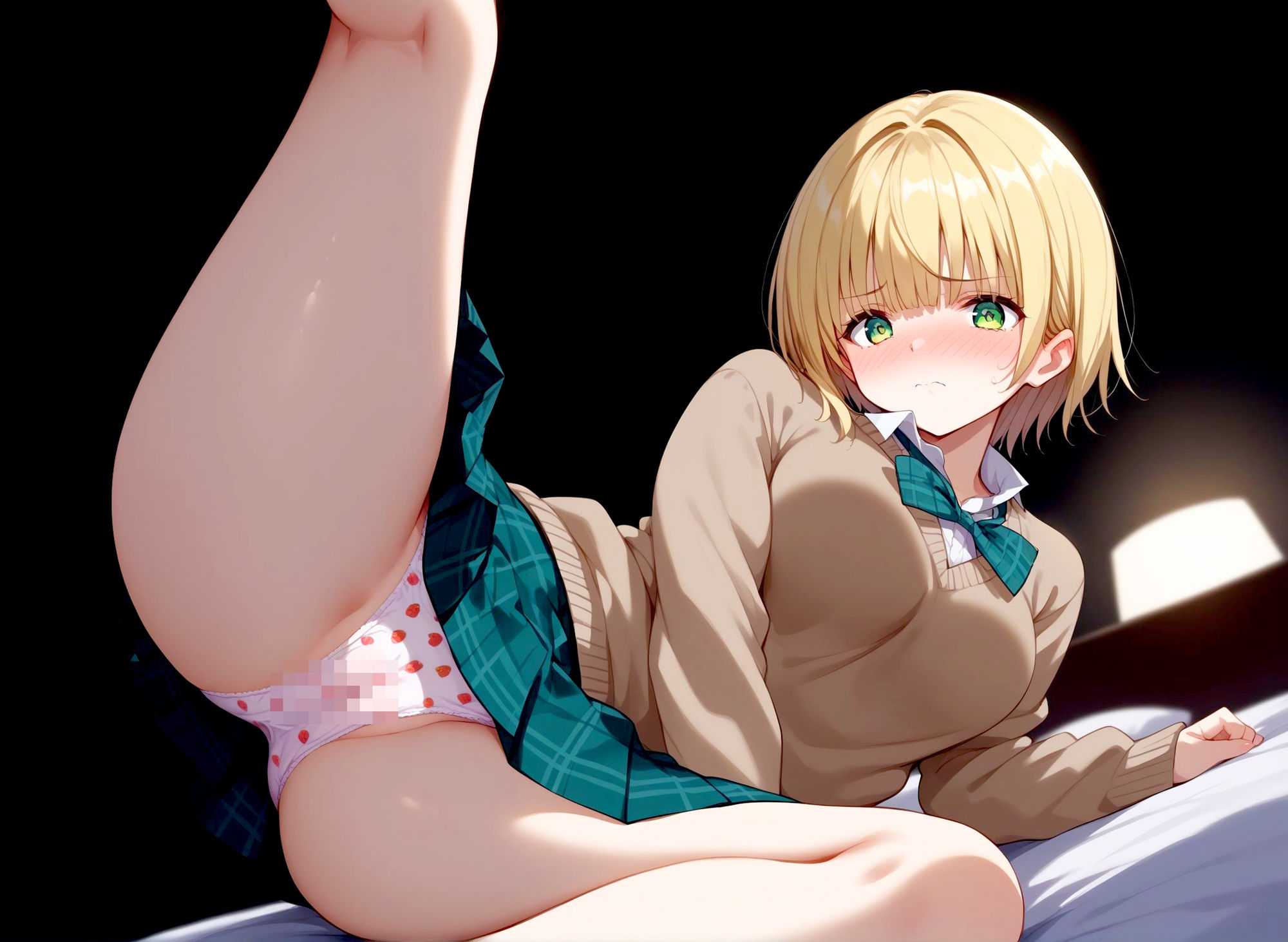 サンプル画像5:いちご100％ 採れたてのいちごを食い荒らす。(AIスイミング) [d_429062]