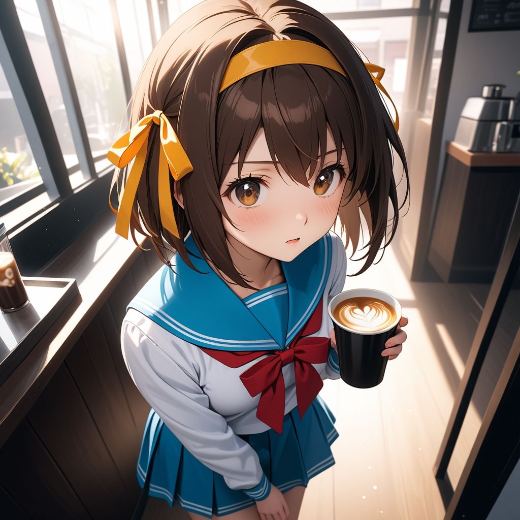 サンプル画像3:実は着痩せしてた問題。涼宮ハ〇ヒの誘惑(ふりかけテキーラ) [d_429243]