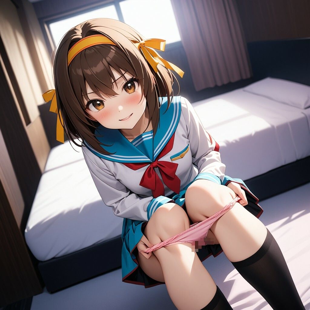 サンプル画像6:実は着痩せしてた問題。涼宮ハ〇ヒの誘惑(ふりかけテキーラ) [d_429243]