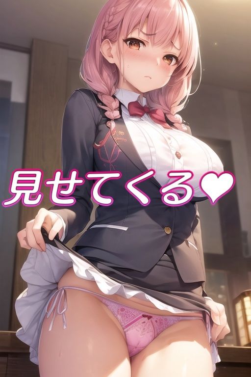 サンプル画像4:嫌な顔してパンツ見せてくる女の子 〜OL編〜(AIパンツ部) [d_429252]