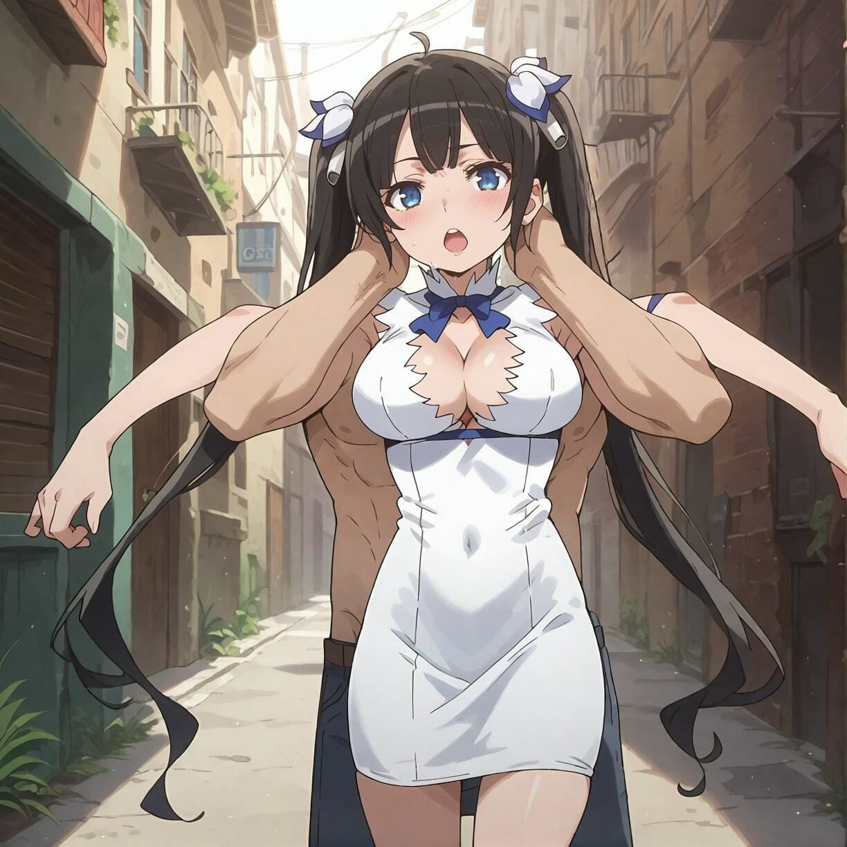 サンプル画像4:俺の神〇 〜肉便器NO.10 ヘスティ〇 ポンコツボクっこなロ〇巨乳女神〜(俺のAIする肉便器) [d_429289]