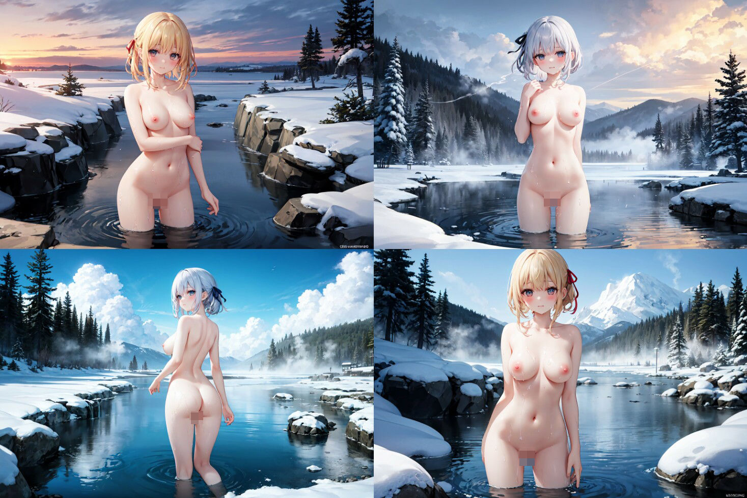 サンプル画像3:濡れ肌の誘惑(AIおぱいん屋) [d_429335]